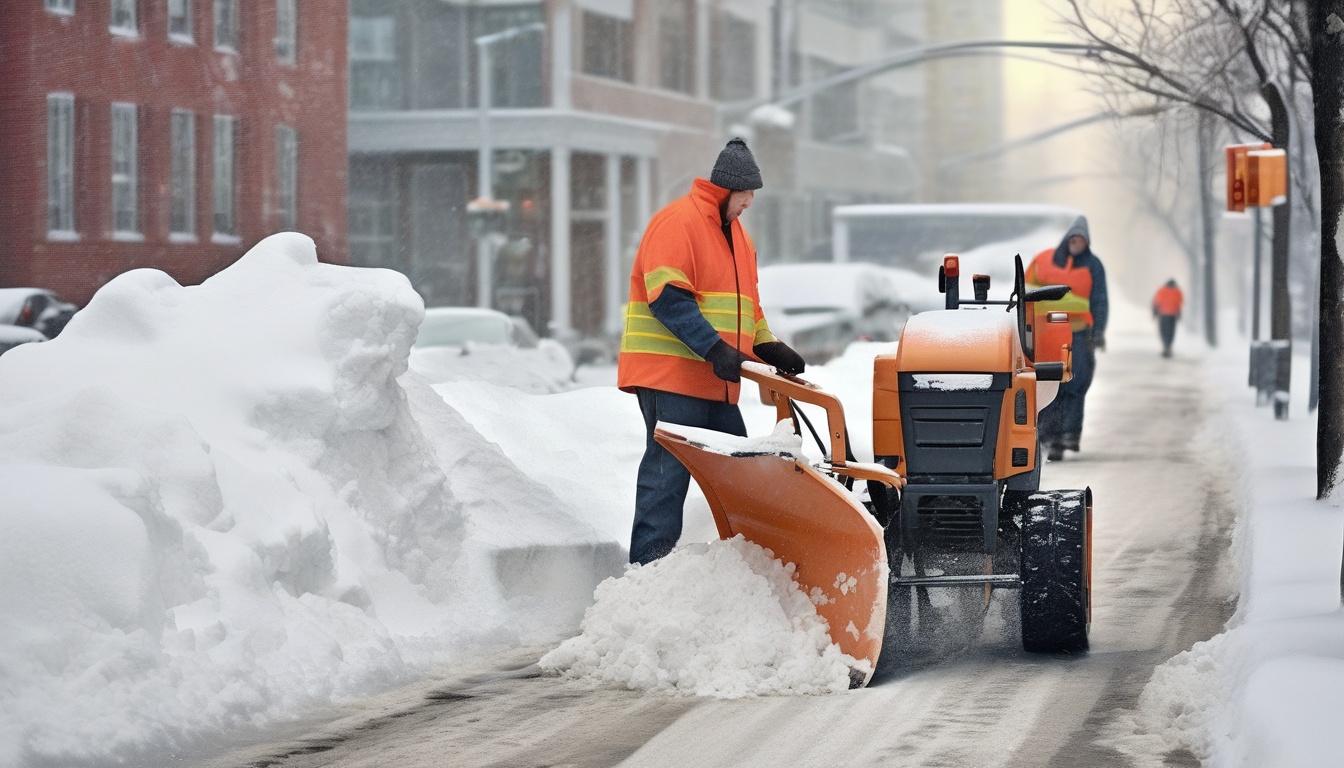 濃紺の背景に浮かぶアイスブルーの有機的なかたち。多様な除雪・排雪サービス事業者の重なりを表すイメージ